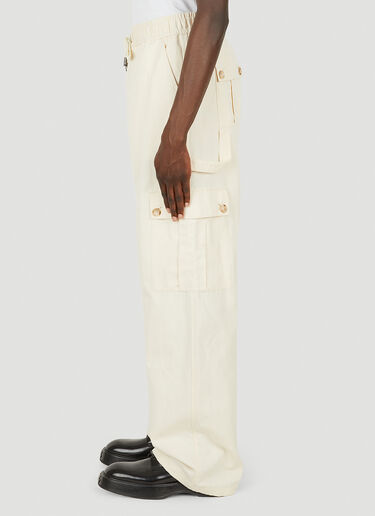 Dolce & Gabbana Drawstring Cargo Pants Cream dol0149001