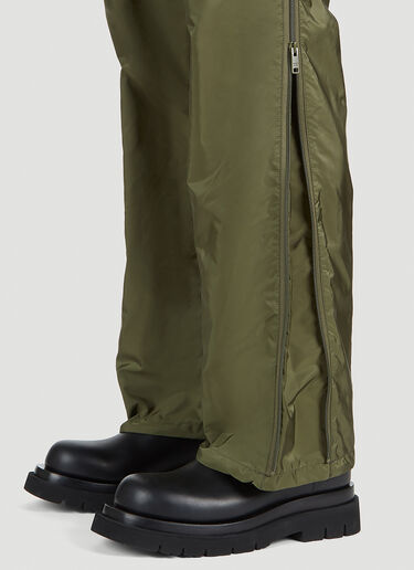 Prada Re-Nylon 사이드 지퍼 팬츠 그린 pra0152037