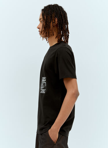 P.A.M. Logo Print T-Shirt Black pam0357005