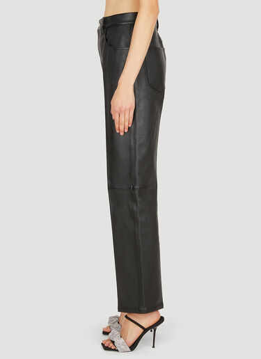 Alexander Wang Panelled Leather Pants Black awg0250009