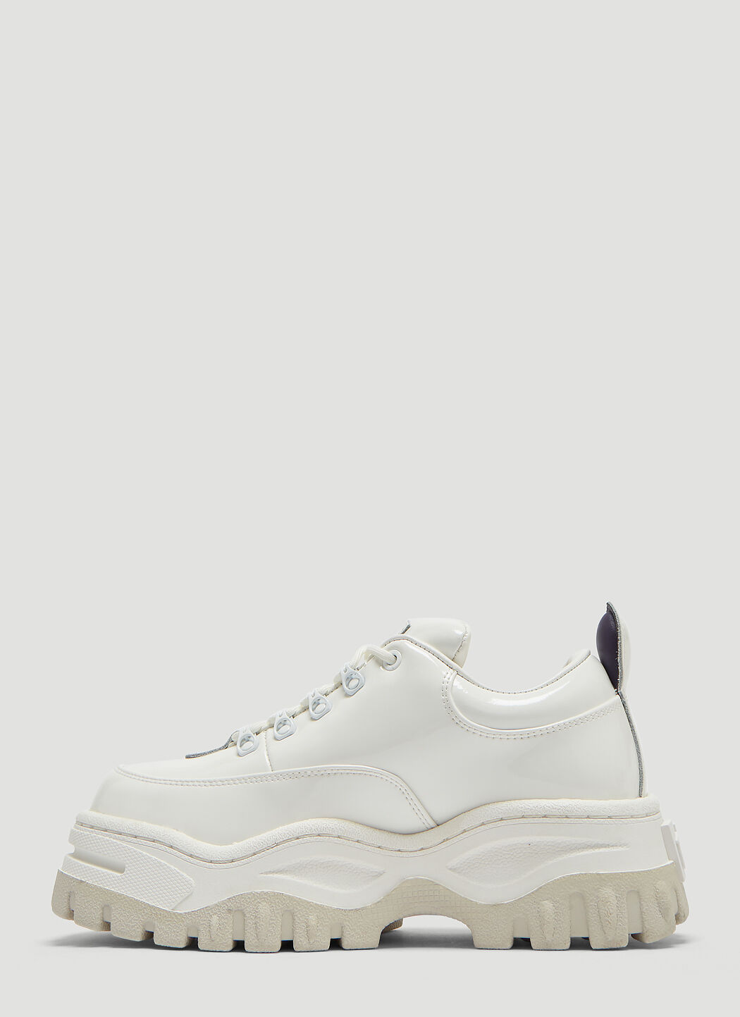 Eytys Angel Patent Sneakers in White | LN-CC