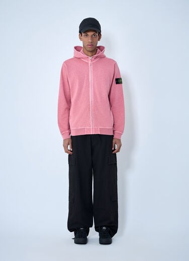 Stone Island Logo Patch Hooded Sweatshirt Green sto0164078