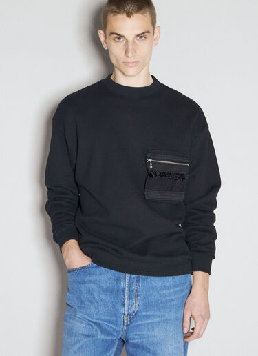 UNDERCOVER Lace Pocket Sweatshirt Black und0153003