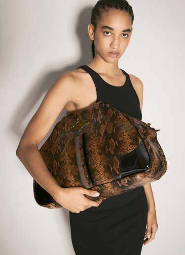 Vivienne Westwood Large Yasmin Handbag Brown vvw0258009