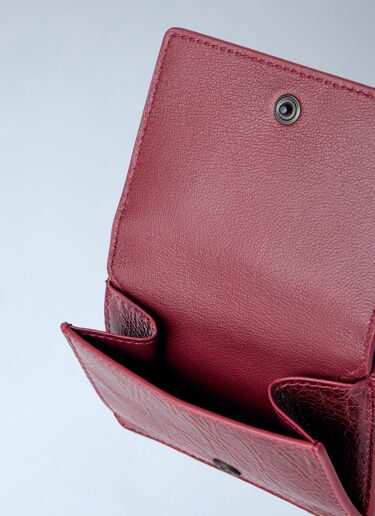 Balenciaga Le City Flap Mini Wallet Burgundy bal0265036