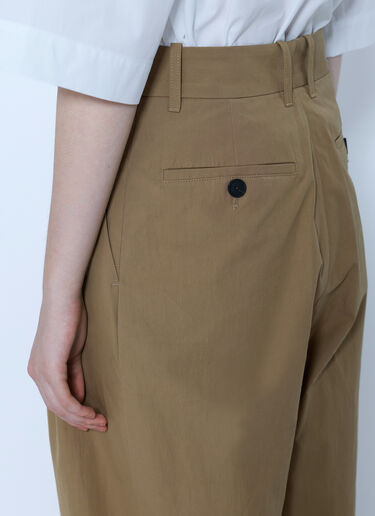 LN-CC® - Studio Nicholson: Sperro Double Pleat Pants - Khaki Studio Nicholson Sperro Double Pleat Pants Khaki stn0265007