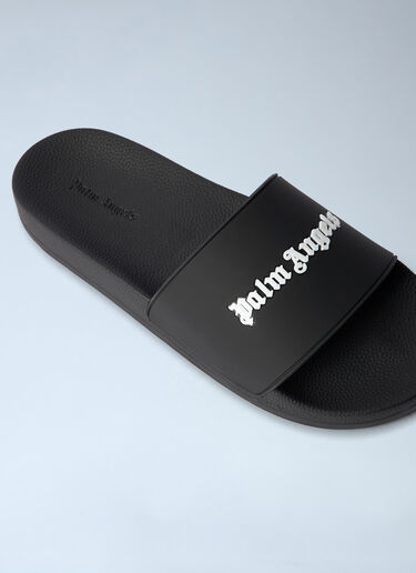 Palm Angels Classic Logo Sliders Black pma0164266