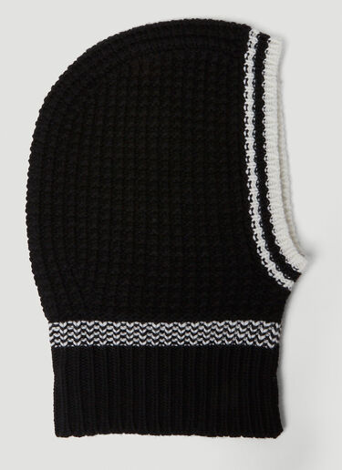 Moncler Stripe Knit Balaclava Black mon0249030