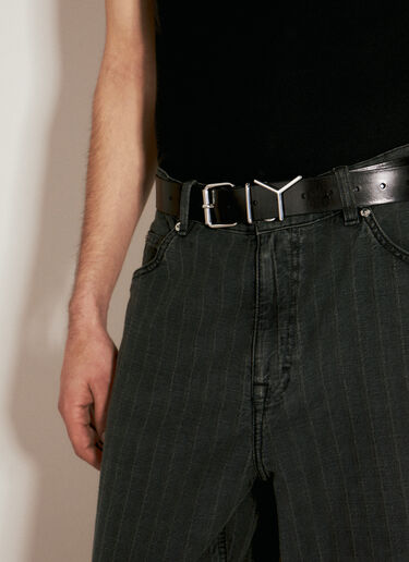 Y/PROJECT Y Leather Belt Black ypr0156022