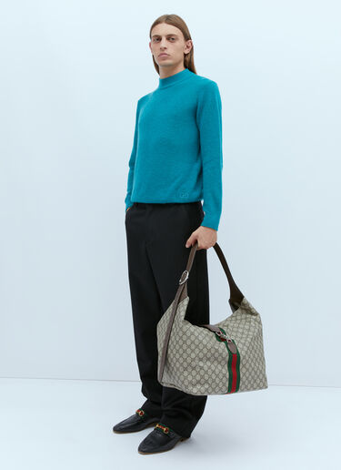 Gucci Jackie 1961 Medium Shoulder Bag - Man Crossbody Bags Beige One Size