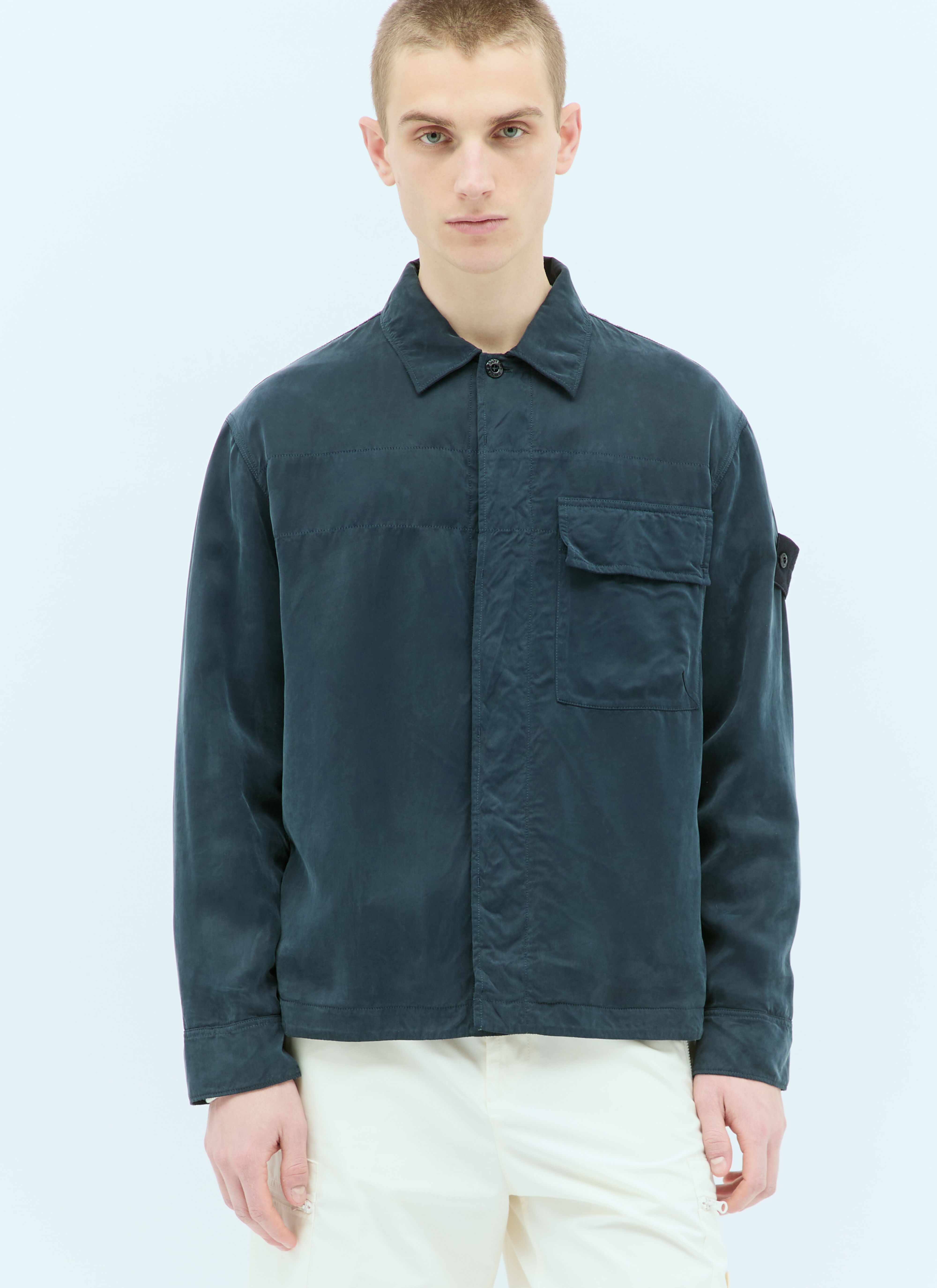 Stone island overshirt navy shop