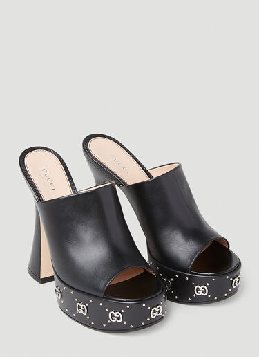 Gucci GG Platform Mules Black guc0253118