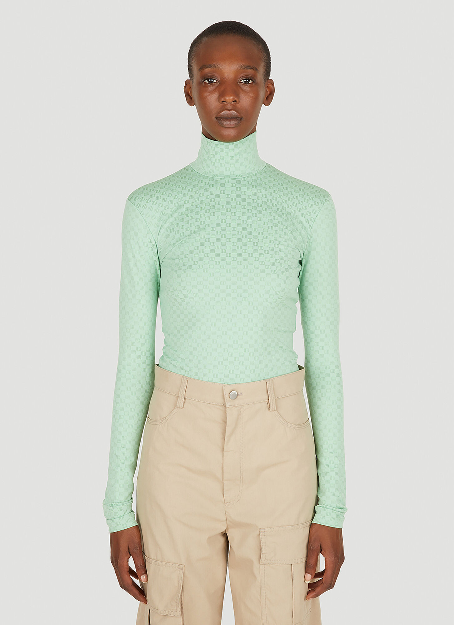 Shop Ambush Mini Monogram High Neck Top
