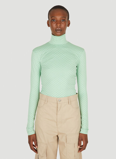 Ambush Mini Monogram High Neck Top Black amb0250020