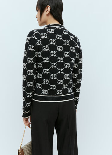 GG ウールブークレジャカード カーディガン Gucci GG ウールブークレジャカード カーディガン ブラック guc0255023
