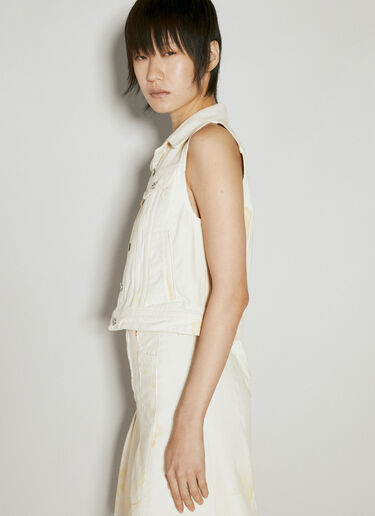 Our Legacy Mini Denim Vest Cream our0255005