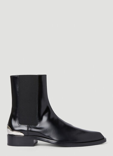 Jil Sander Pointed Chelsea Boots Black jil0251048