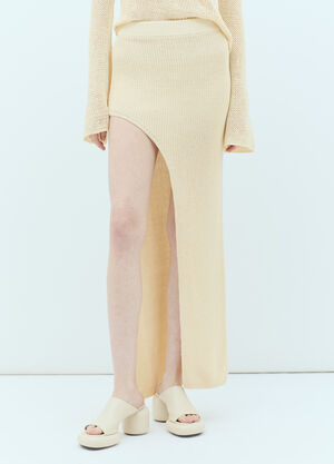 Aya Muse Dai Midi Skirt Beige aym0257005