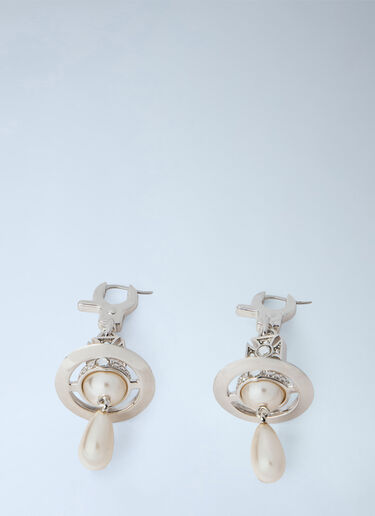 LN-CC® - Vivienne Westwood: Aida Earrings - Silver Vivienne Westwood Aida Earrings Silver vvw0366002