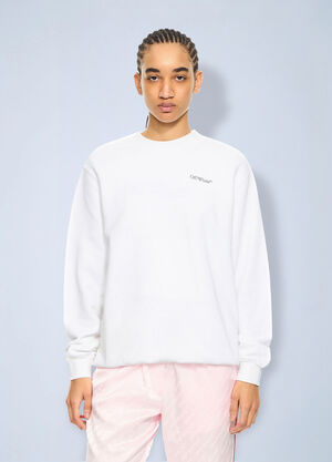 Off-White Arrow Glowing Flower Sweatshirt White ofw0264022