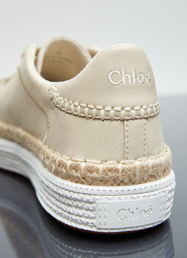 Chloé Telma Leather Sneakers Beige chl0255037