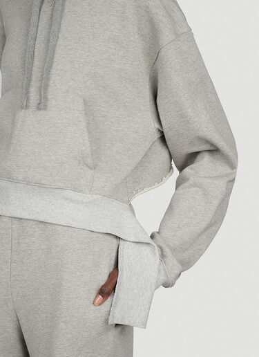 デコンストラクトヘム クロップドスウェットシャツ JW Anderson デコンストラクトヘム クロップドスウェットシャツ グレー jwa0253005