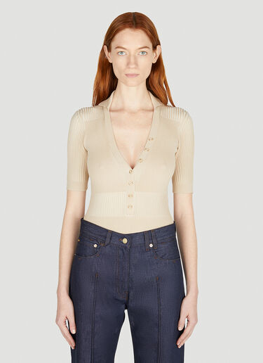 Jacquemus 르 야우코 보디슈트 베이지 jac0251026