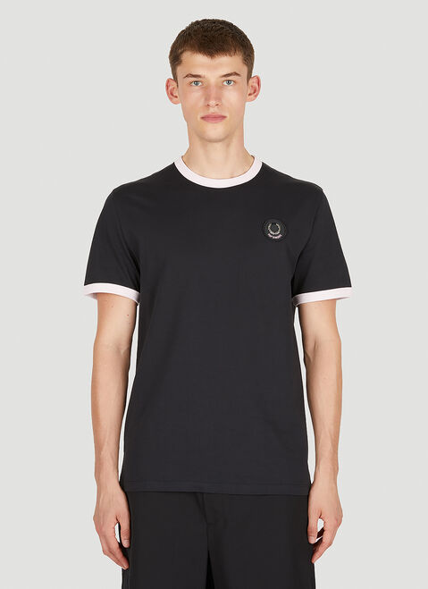 Raf Simons x Fred Perry Contrast Trim T-Shirt Black rsf0152002