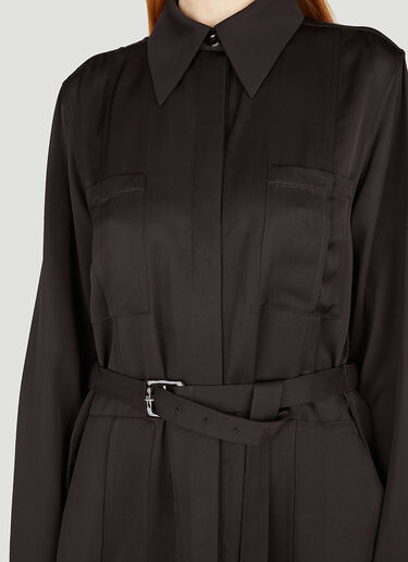 Jil Sander 트렌치 코트 다크 브라운 jil0251004