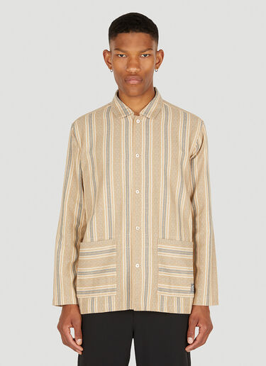 Snow Peak Dobby Stripe Classic Shirt Beige snp0148006