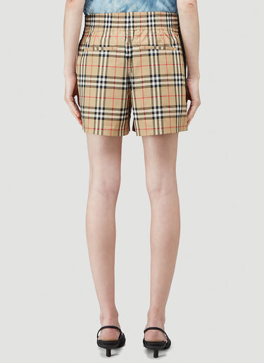 Burberry Audrey Vintage Check Shorts Beige bur0244005