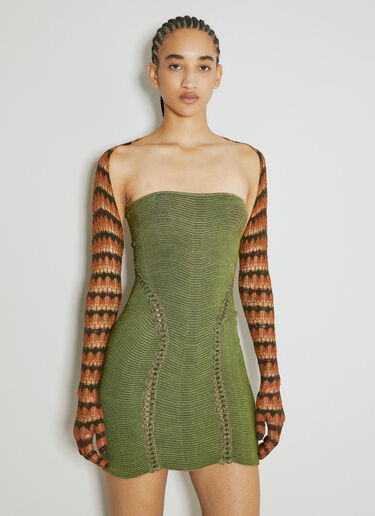 Isa Boulder Turner Knit Dress Green isa0253005