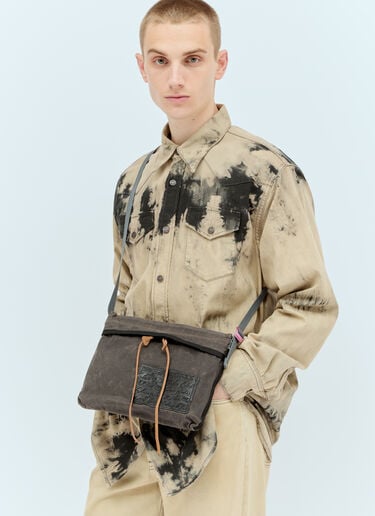 Canvas Crossbody Bag Acne Studios Canvas Crossbody Bag Grey acn0355014