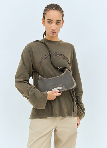 Acne Studios Platt Mini Shoulder Bag Brown acn0258030