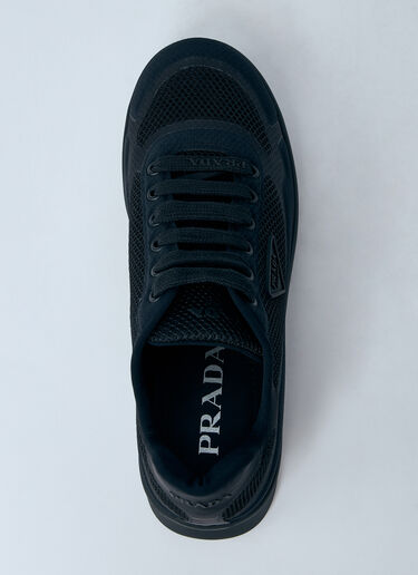 Prada Logo Plaque Sneakers Black pra0260027