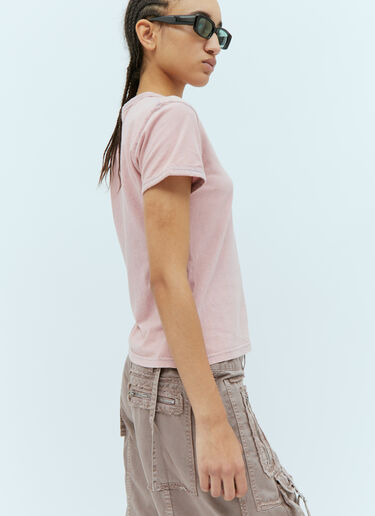 Acne Studios Blurred Logo T-Shirt Pink acn0254037