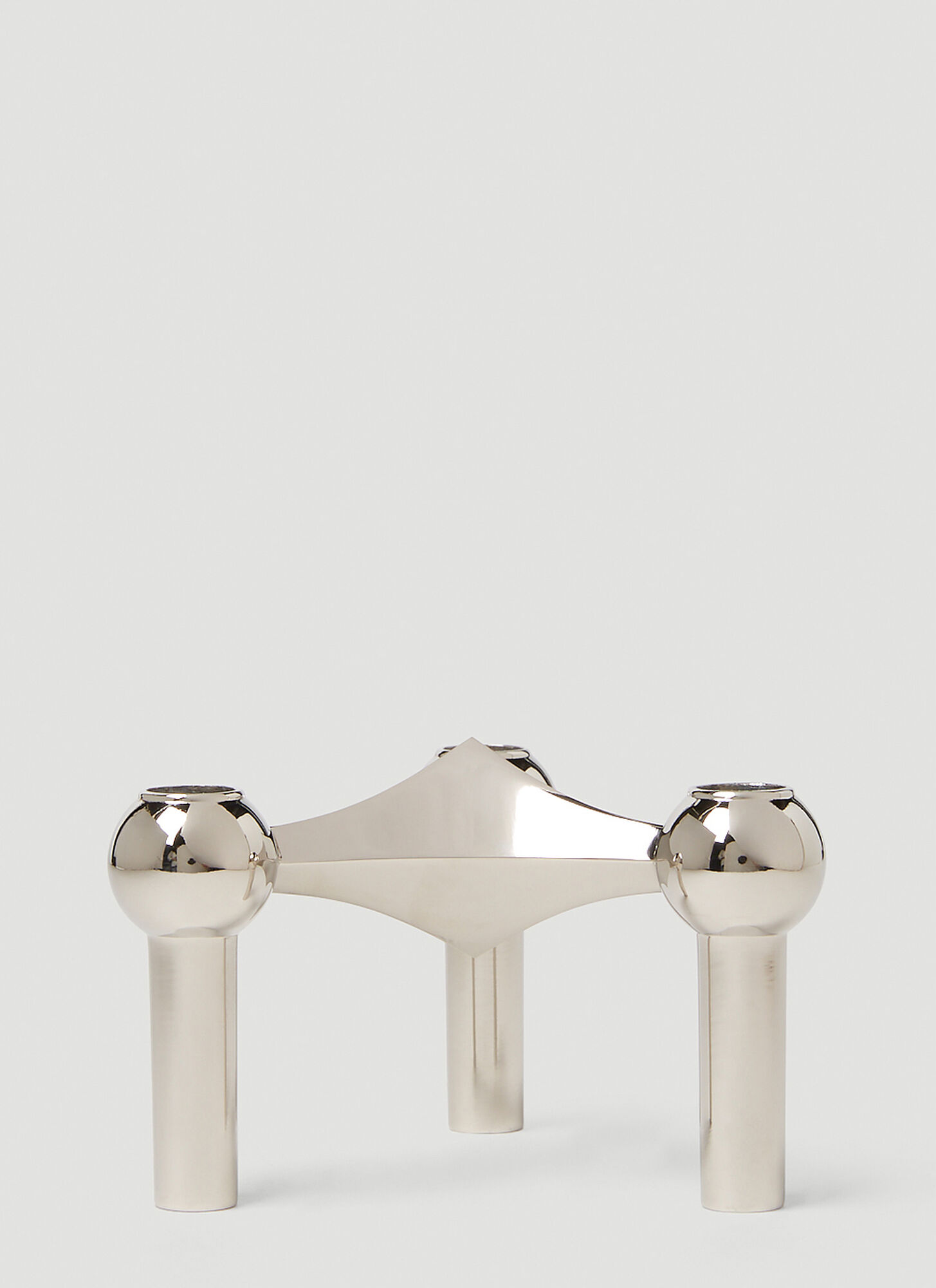 Stoff Nagel Candle Holder In Silver