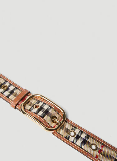 Burberry Check Belt Beige bur0252039