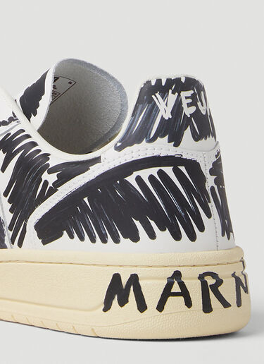 Marni x Veja V10 로우탑 스니커즈 블랙 mnv0350002