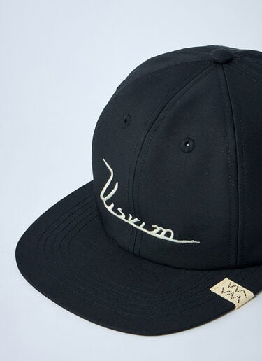 Logo Motif Baseball Cap Visvim Logo Motif Baseball Cap Black vis0160003