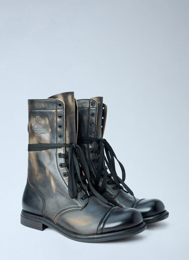 LN-CC® - Vivienne Westwood: Parachute Boots - Black Vivienne Westwood Parachute Boots Black vvw0165013