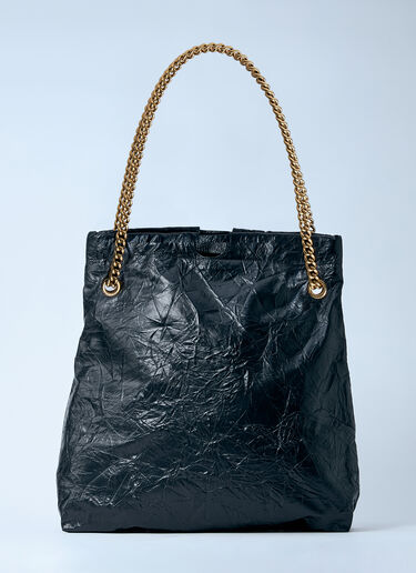 Balenciaga Crush 链带中号单肩包 黑色 bal0252078
