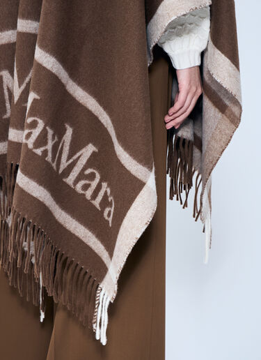 자카드 울 판초 Max Mara 자카드 울 판초 브라운 max0259024
