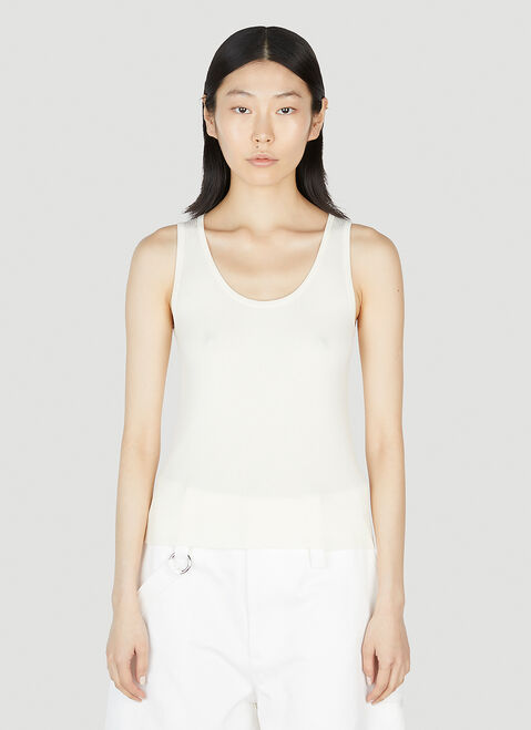 Jacquemus Sleeveless Knitted Top Pink jac0251020