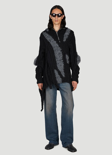 Ottolinger Panelled Knit Sweater Black ott0150004