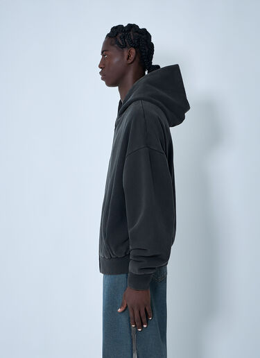 Entire Studios Zip-Up Hooded Sweateshirt Black ent0159014