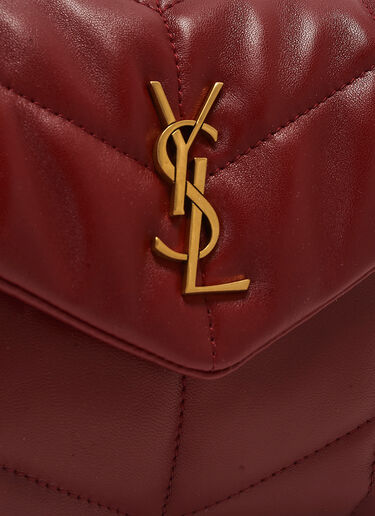 Saint Laurent Loulou Puffer Mini Shoulder Bag Red sla0243060