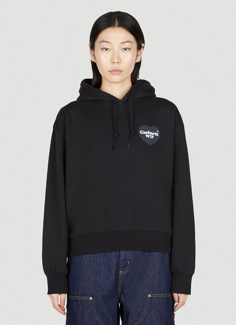 Prada W' Heart Hooded Sweatshirt White pra0253003