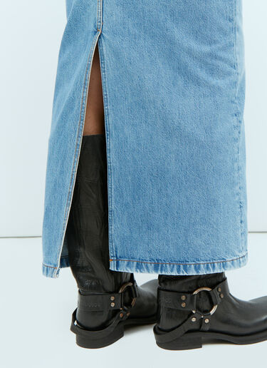 Acne Studios ミディデニムスカート ブルー acn0253036