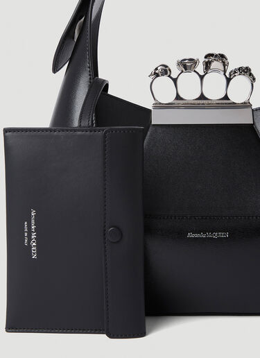 Alexander McQueen The Jewelled Hobo Bag Black amq0251042